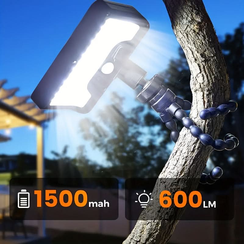 Versatile Solar-Powered Security Light with Motion Sensors