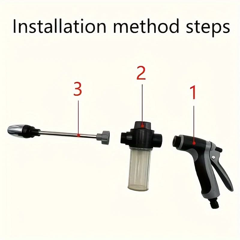 HydroBlast - High-Pressure Garden Hose Sprayer with Foam Cannon
