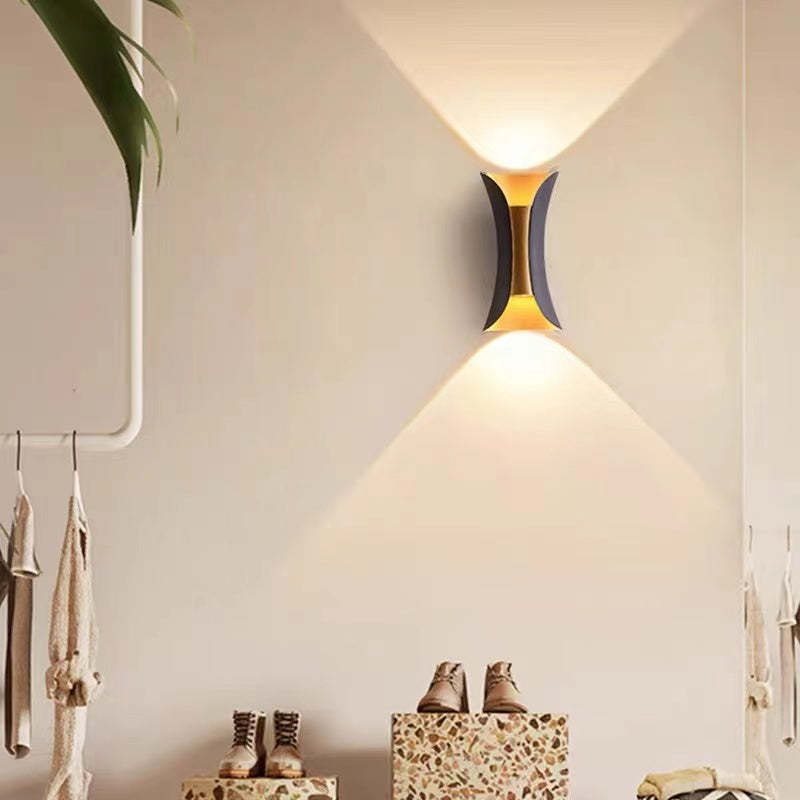 Contemporary LED Exterior Wall Light Fixture