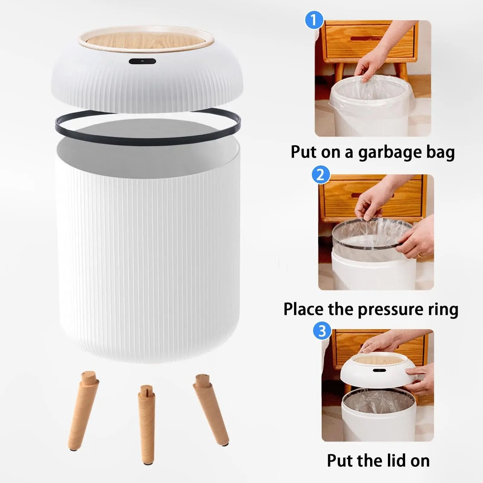 SmartSense – Hands-Free Motion Activated Trash Bin