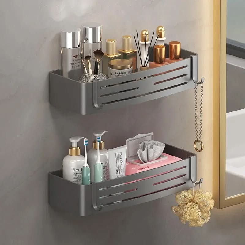 AquaMount – Adhesive Aluminum Wall Shelf for Bathrooms