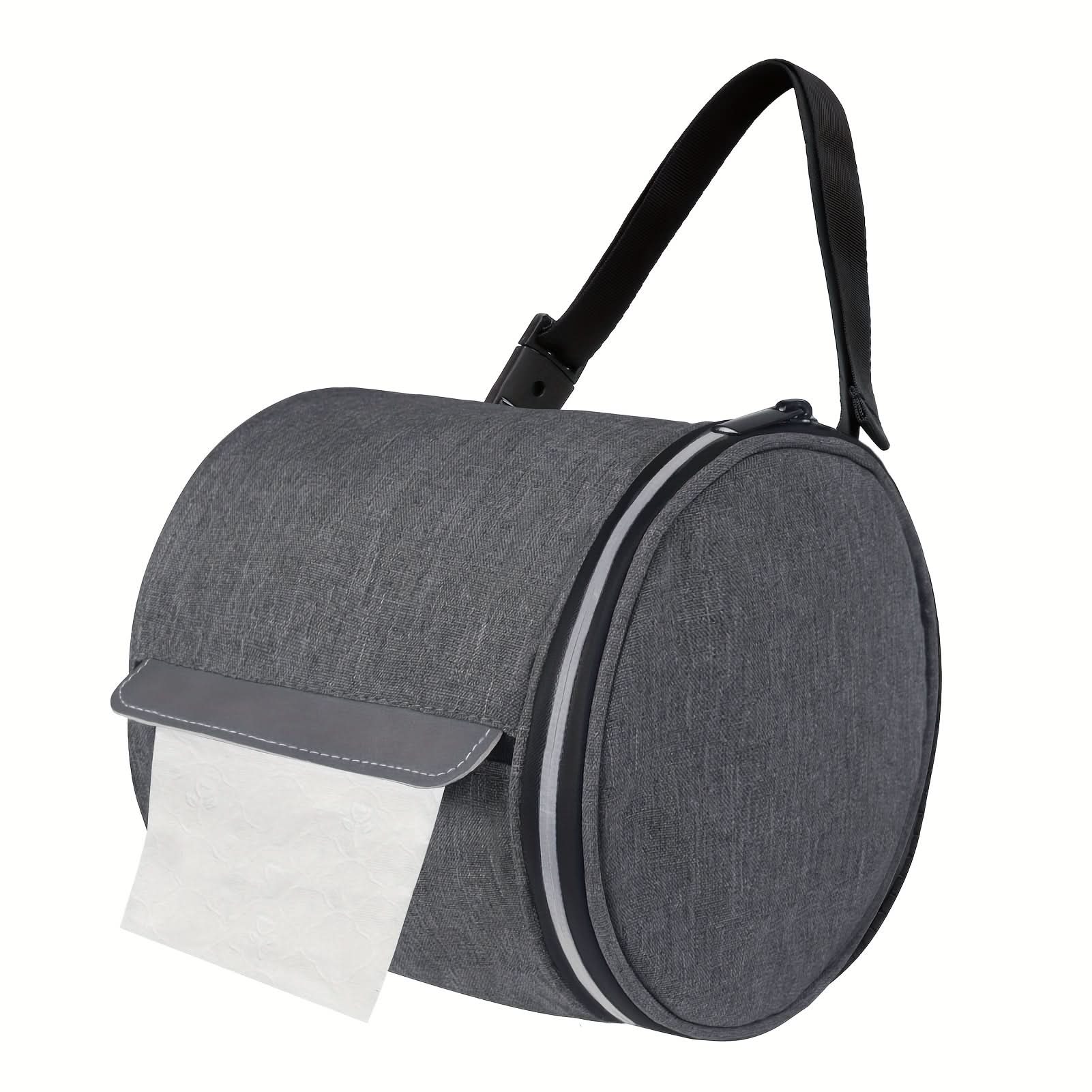 Stylish Geometric Toilet Paper Organizer with Fabric Cover
