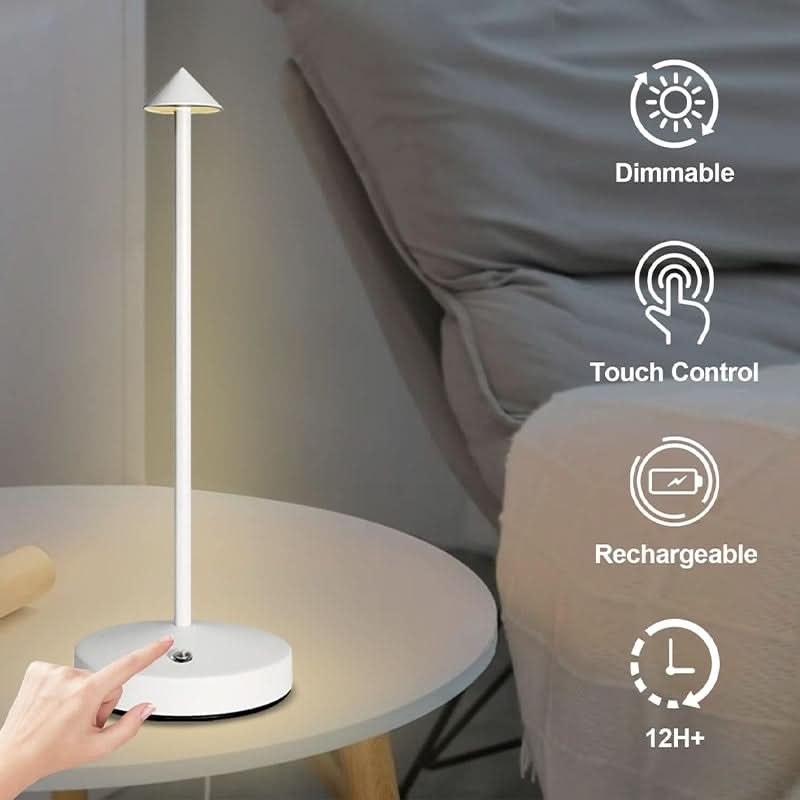 LuxeGlow – Rechargeable Touch-Controlled LED Desk Lamp
