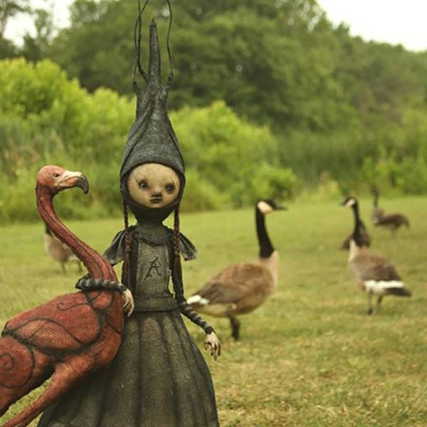 Mystical Guardians – Enigmatic Witch Figurines for Halloween