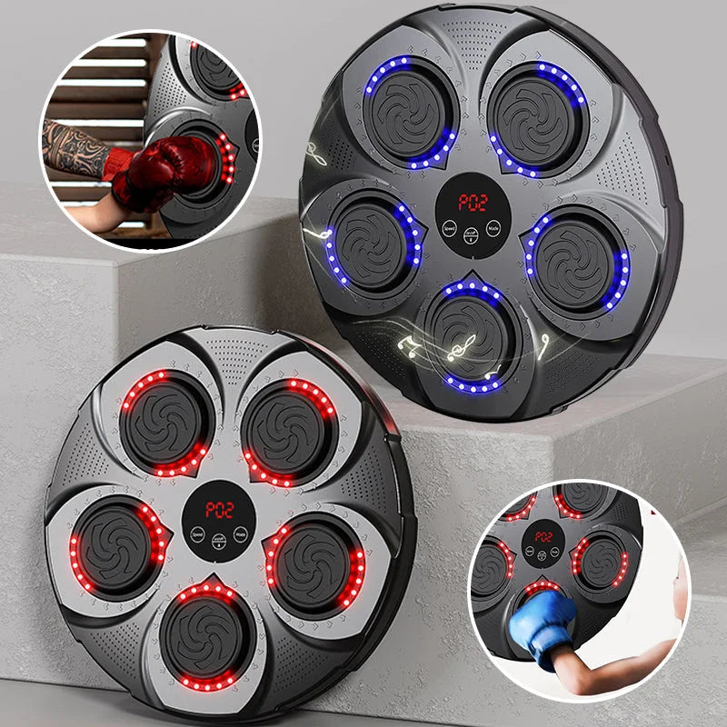 Wall-Mounted Rhythm Punching Trainer | Family Fitness Fun