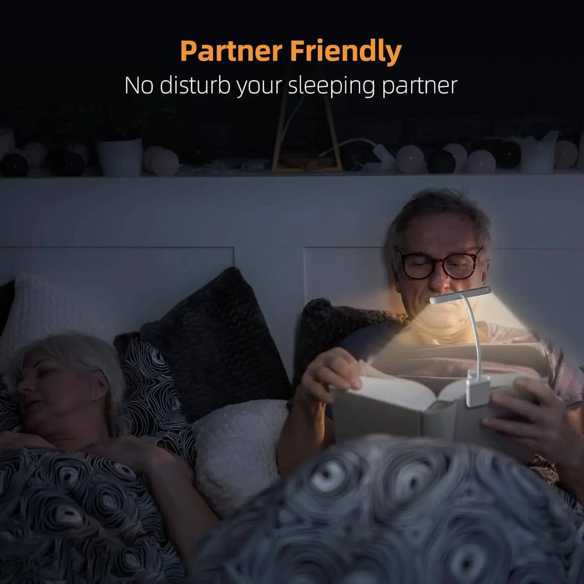 Adjustable LED Book Light for Comfortable Reading
