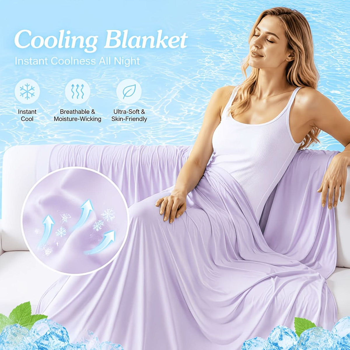 SLEEPWELL – Breathable Lightweight Blanket for Ultimate Relaxation