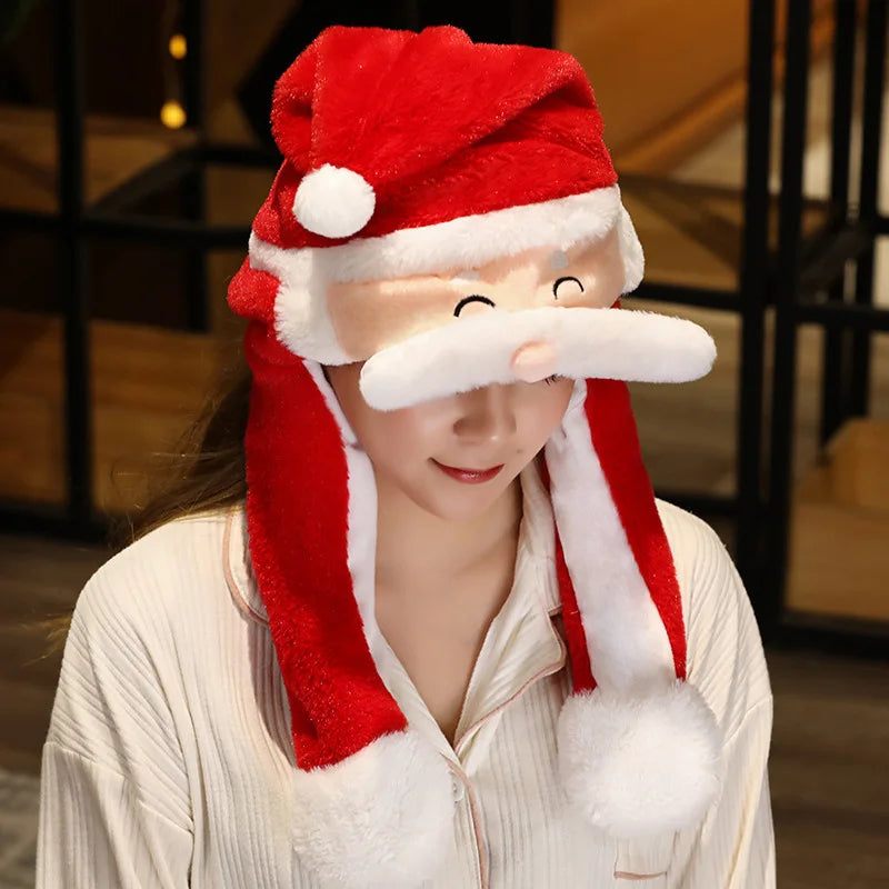 Festive Plush Santa Hat for Holiday Celebrations