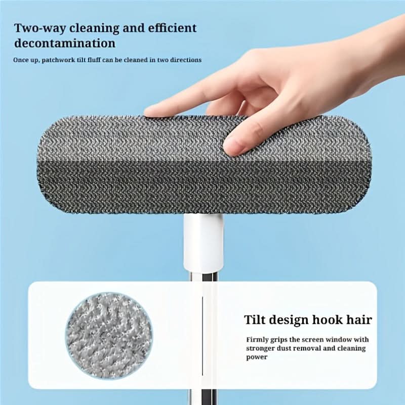 ClearView Pro – Versatile Retractable Window Cleaner with Pet Hair Remover