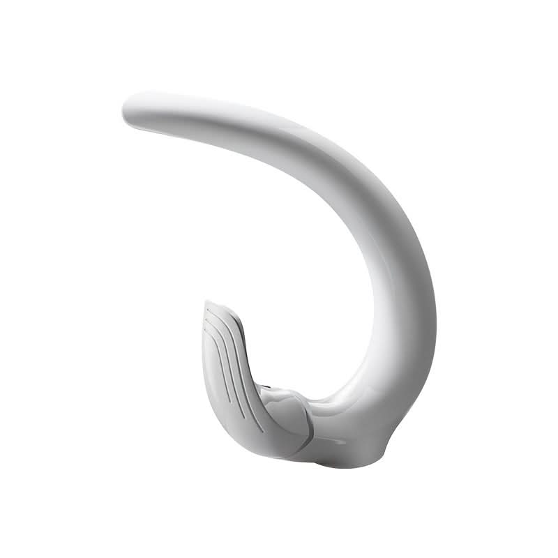 Elegant White C-Curve Bathroom Basin Faucet