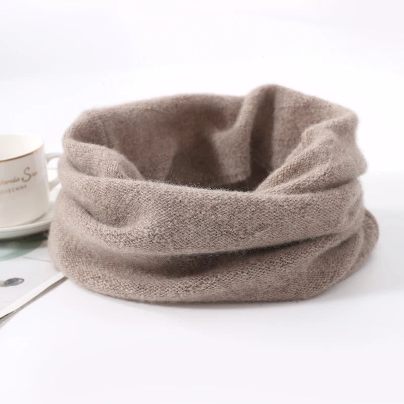 Cozy Merino Wool Neck Gaiter and Scarf Set