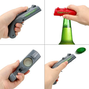 Shooting Bottle Opener with Cap Launcher