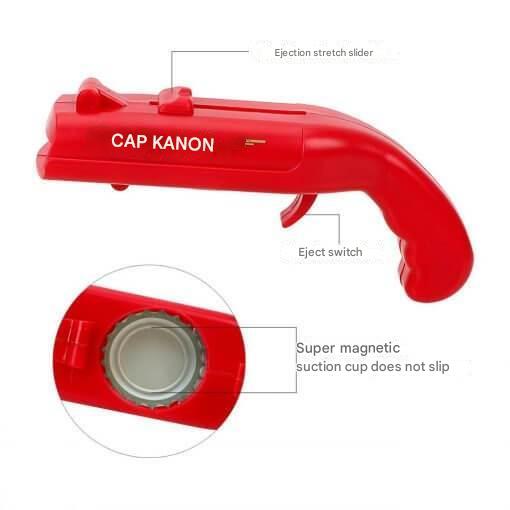 Shooting Bottle Opener with Cap Launcher