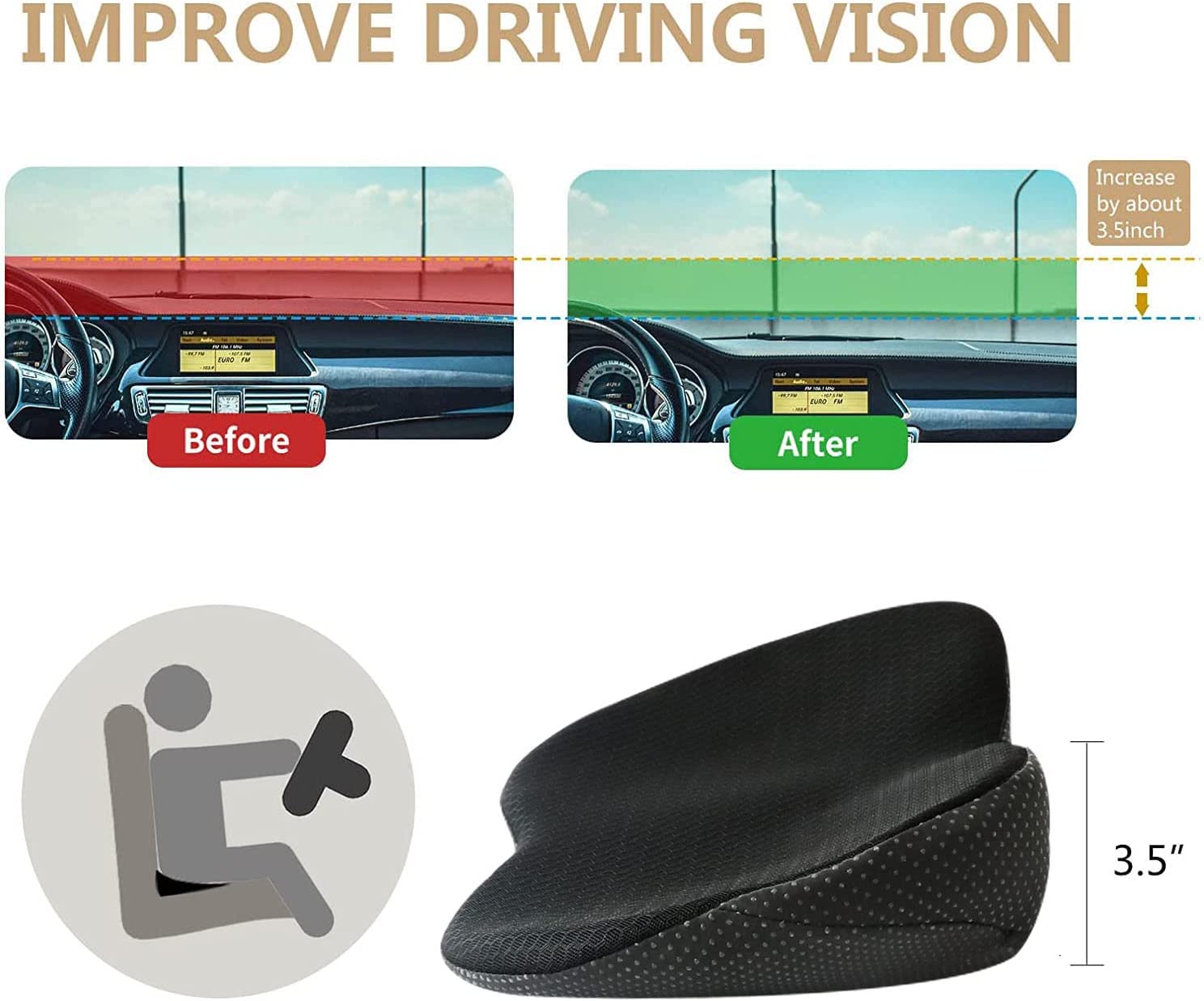 Elevate Your Driving Experience with Comfort Seat Cushion