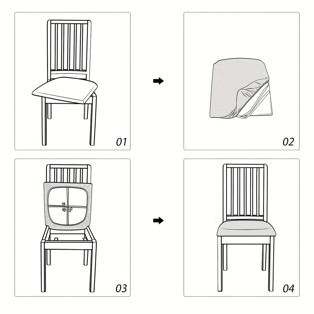 ChicGuard – Stylish Stretch Covers for Dining Chairs