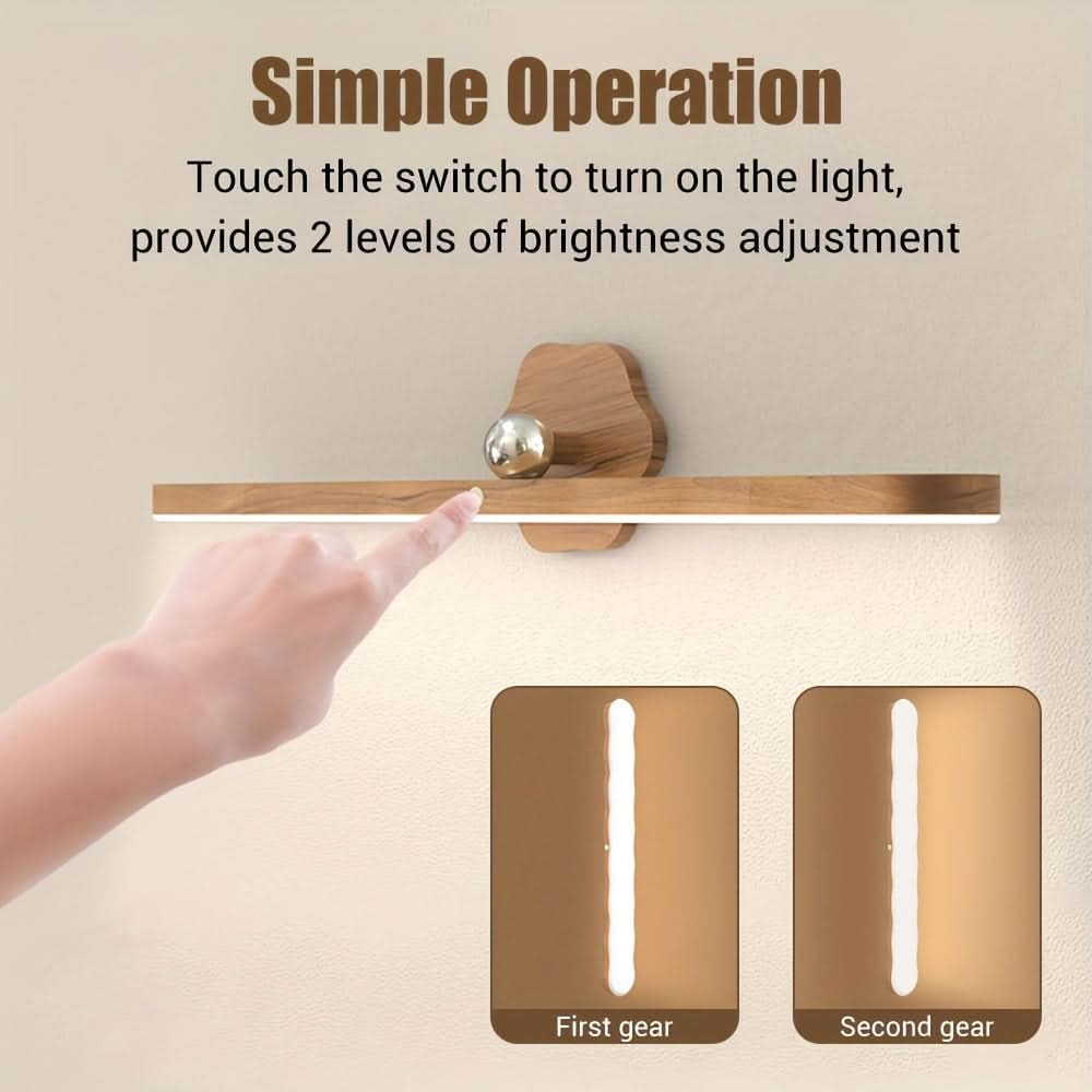 Versatile Rechargeable LED Wall Light with Touch Control