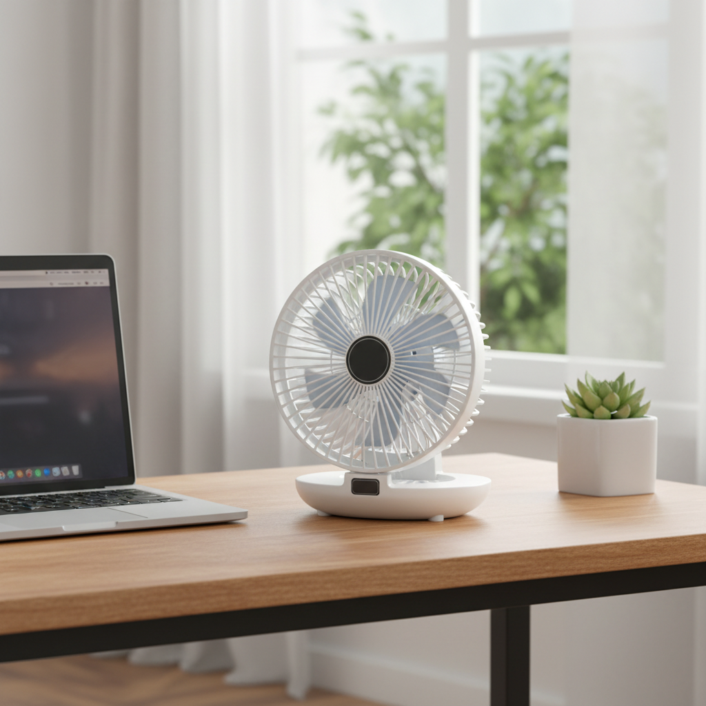 Compact Folding Desk Fan - Versatile Cooling Solution for Any Space