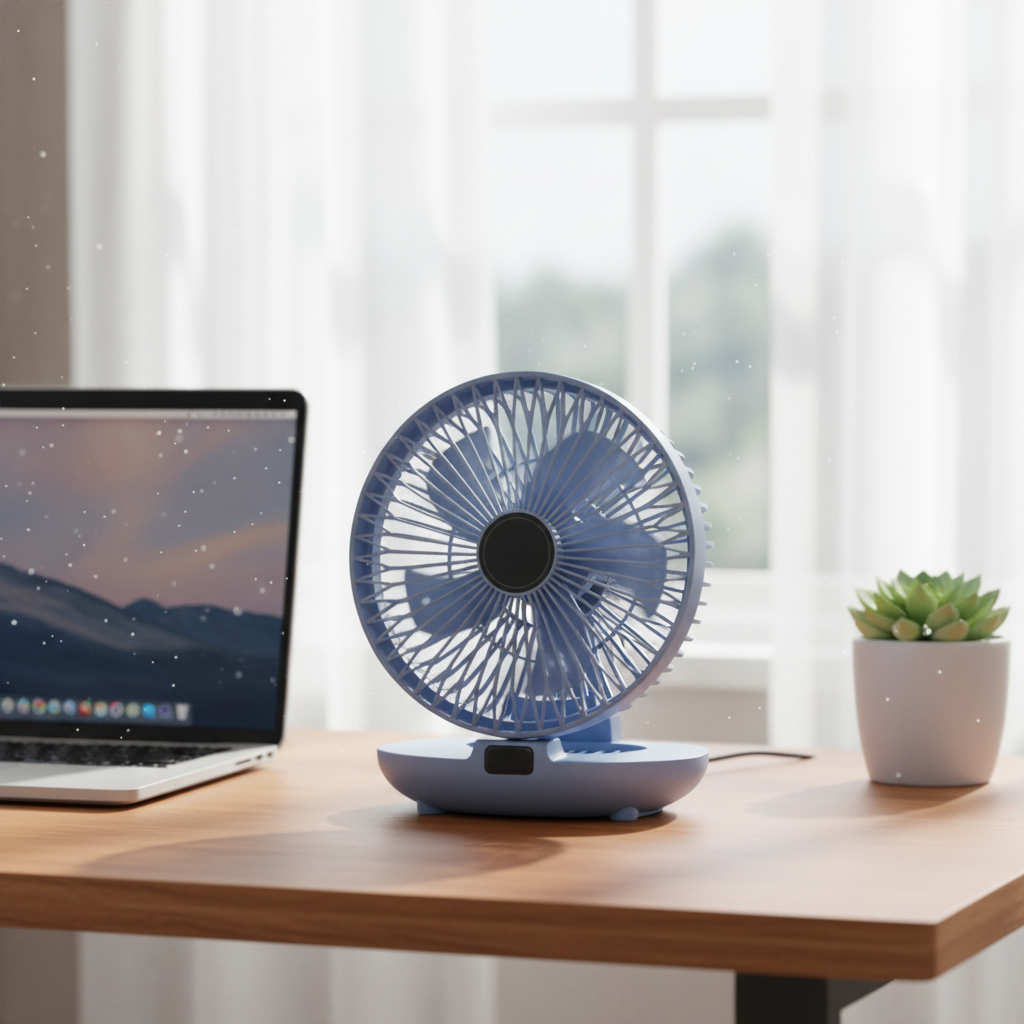 Compact Folding Desk Fan - Versatile Cooling Solution for Any Space