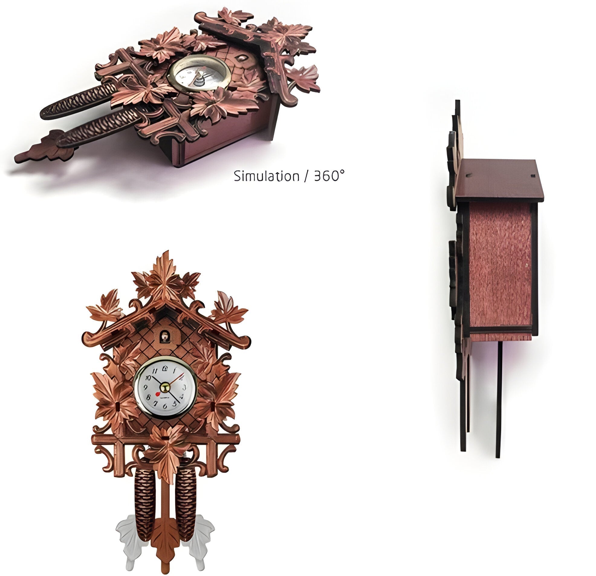 Charming Vintage-Inspired Cuckoo Wall Clock