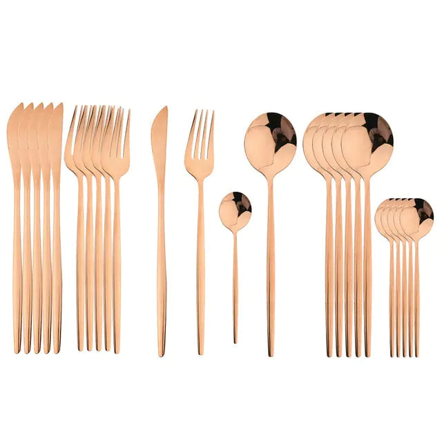 Stainless Steel Cutlery Set of 24 Pieces