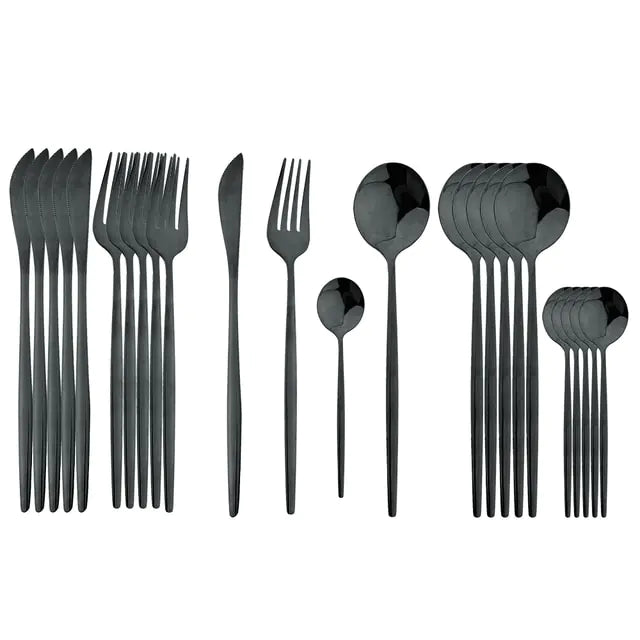 Stainless Steel Cutlery Set of 24 Pieces