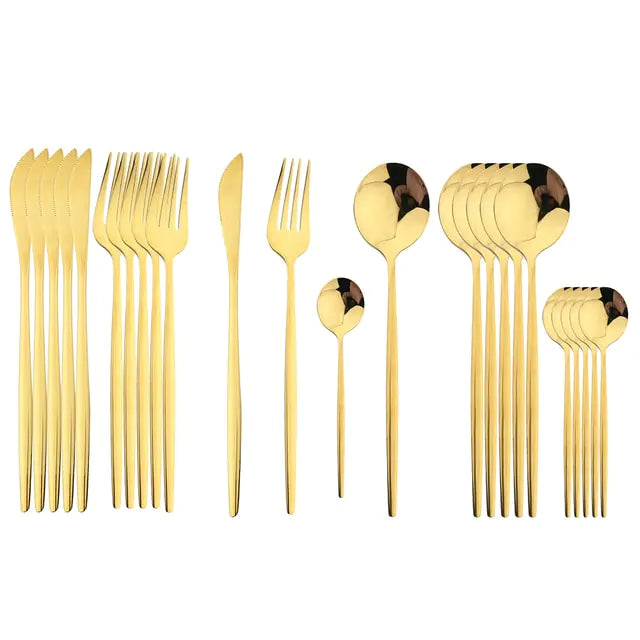 Stainless Steel Cutlery Set of 24 Pieces