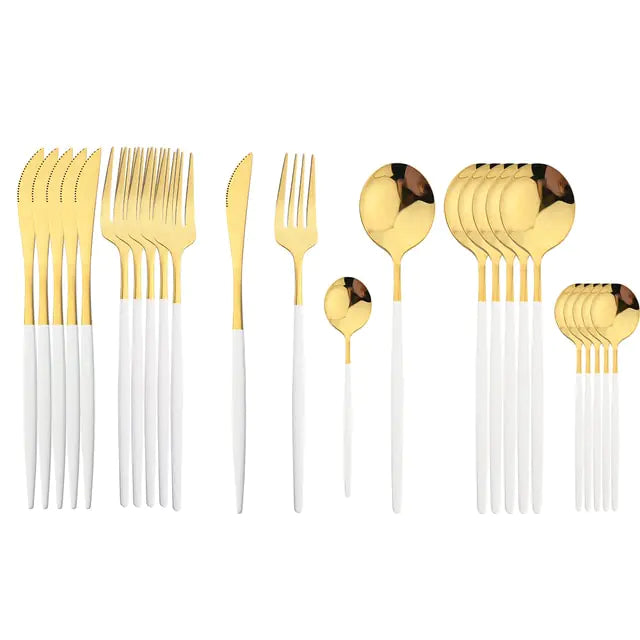 Stainless Steel Cutlery Set of 24 Pieces