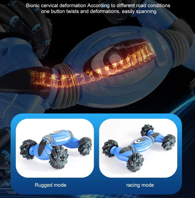 Revolutionary Gesture-Driven Stunt Racer with 360 Spin
