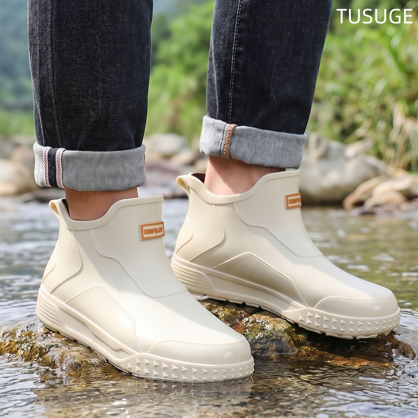 AquaStride - Lightweight Waterproof Ankle Boots for Active Lifestyles
