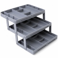 3-Tier Modular Drawer Organizer With Adjustable Dividers