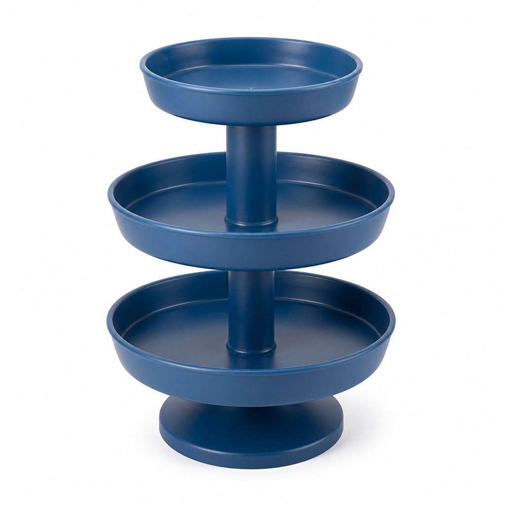 Space-Saving Tiered Plastic Fruit Bowl (2–3 Layers)