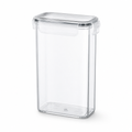 Side-Locking Clear Stackable Food Storage Containers