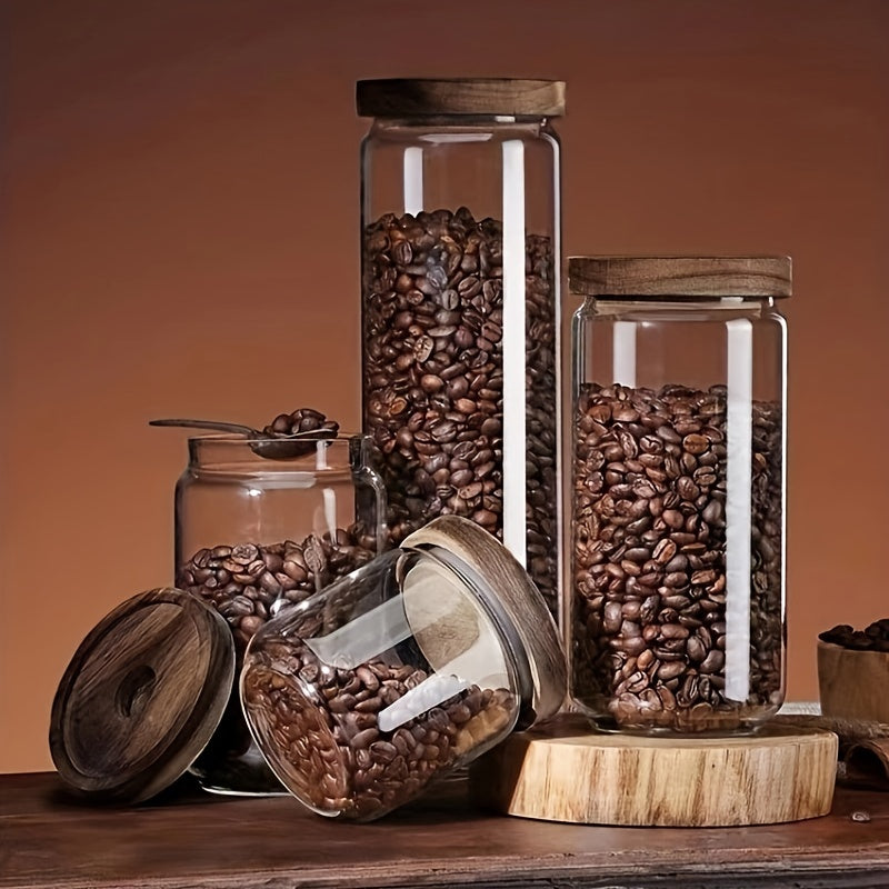 Airtight Kitchen Storage Jar in Glass - LunaSeal Design