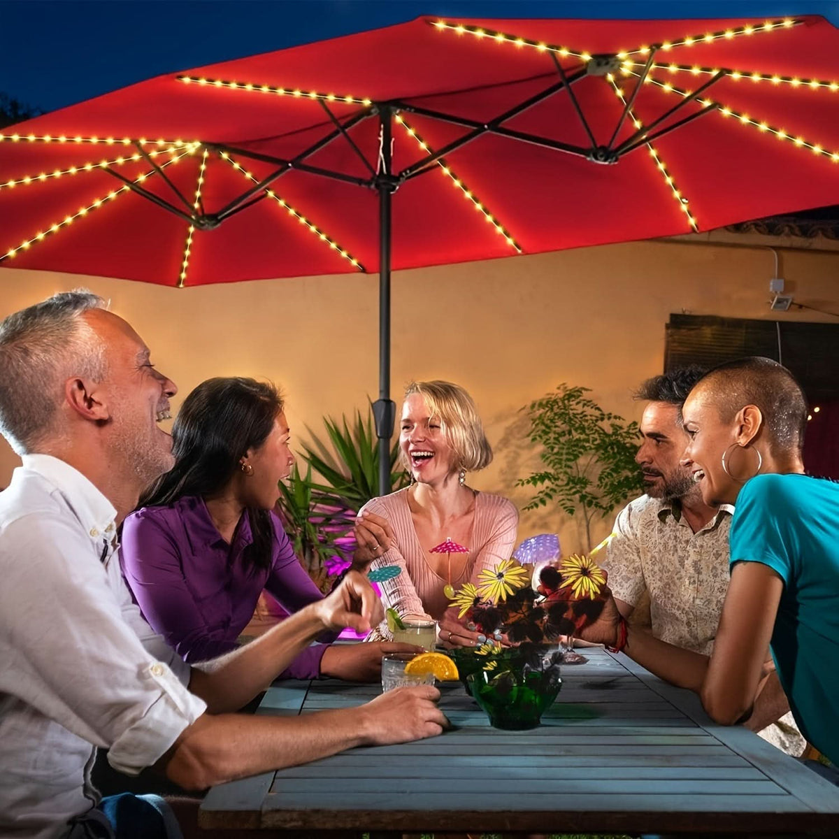 BrightNest – Wireless LED Umbrella Light with Remote Control