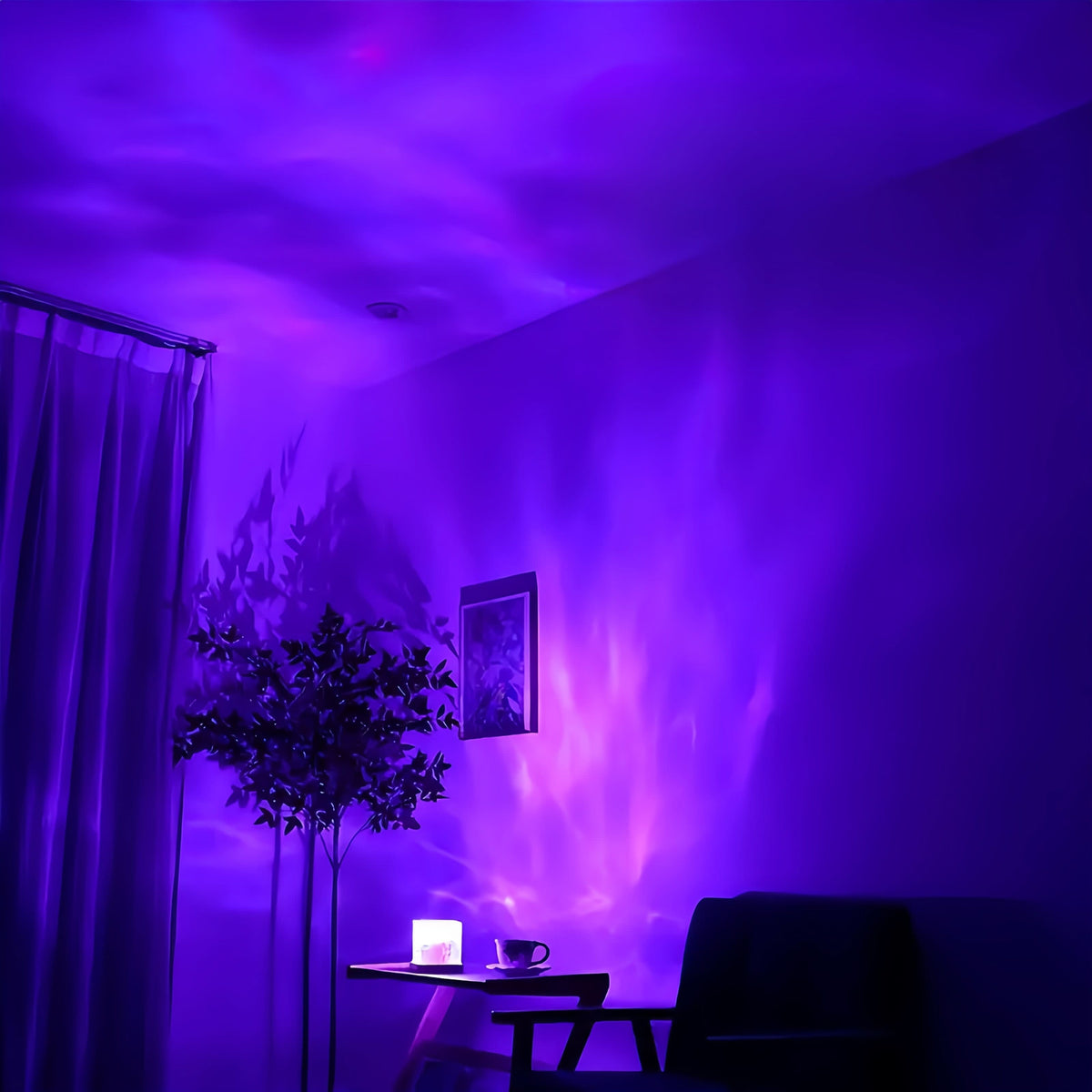 AquaGlow – Colorful Ripple Projection Lamp for Relaxation