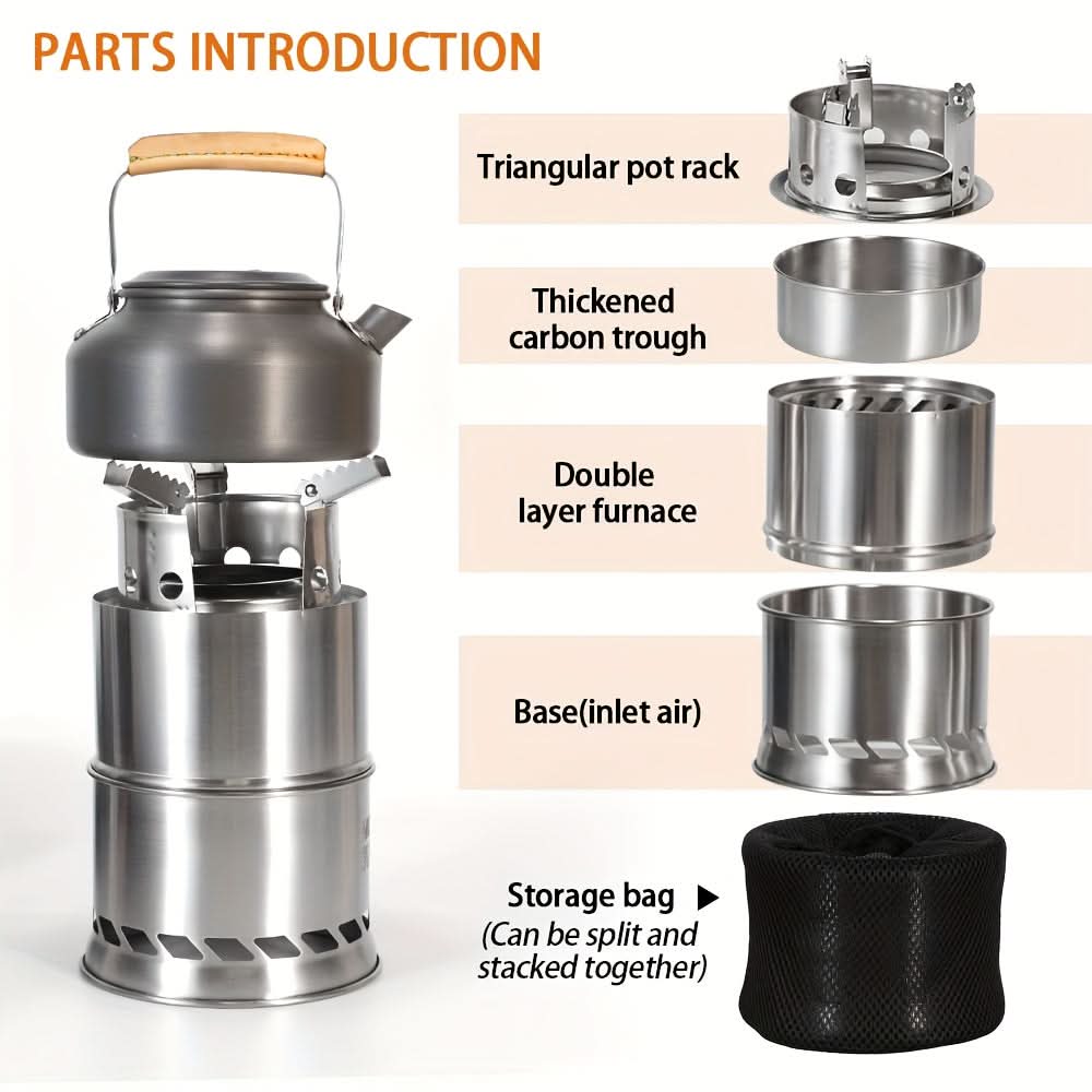 TrailBlaze Portable Wood-Fueled Cooking Stove