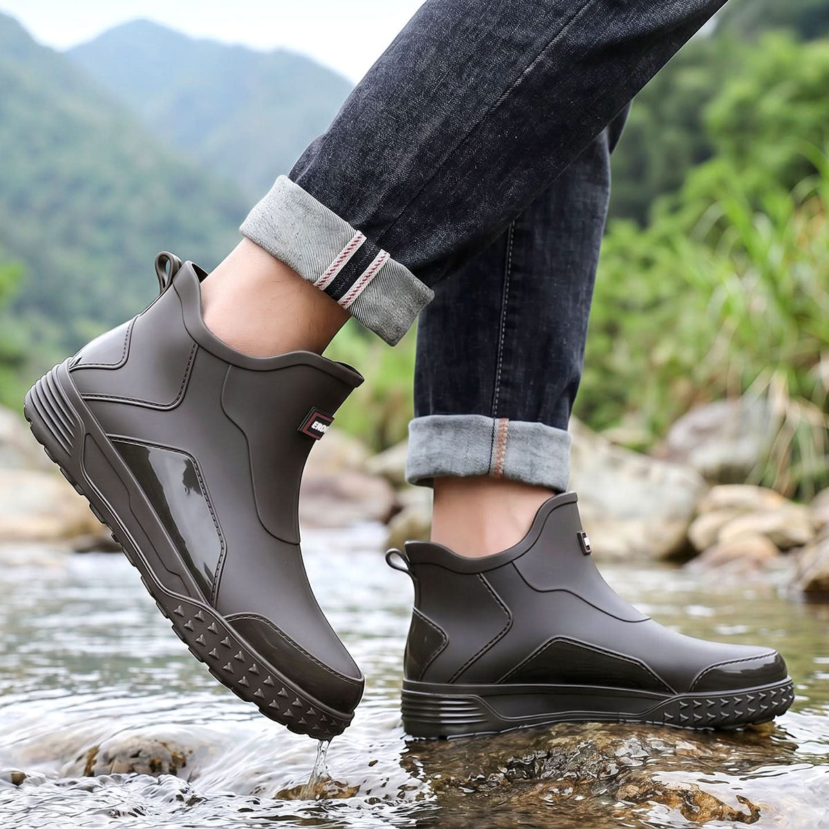 AquaStride - Lightweight Waterproof Ankle Boots for Active Lifestyles