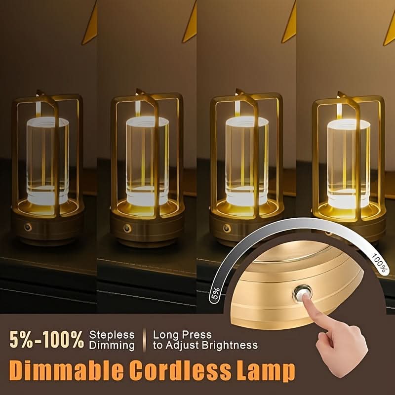 Heritage Glow – Portable Rechargeable Table Lamp