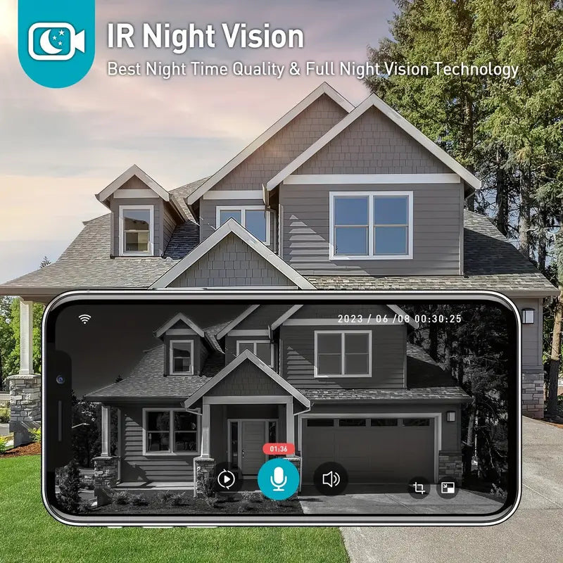Smart Wi-Fi Video Doorbell with Two-Way Audio