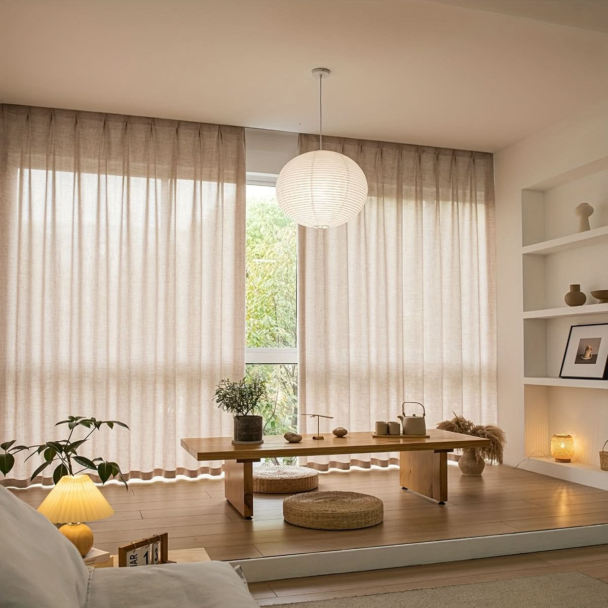 LuxeLoom – Elegant Sheer Curtains for Brightening Your Space