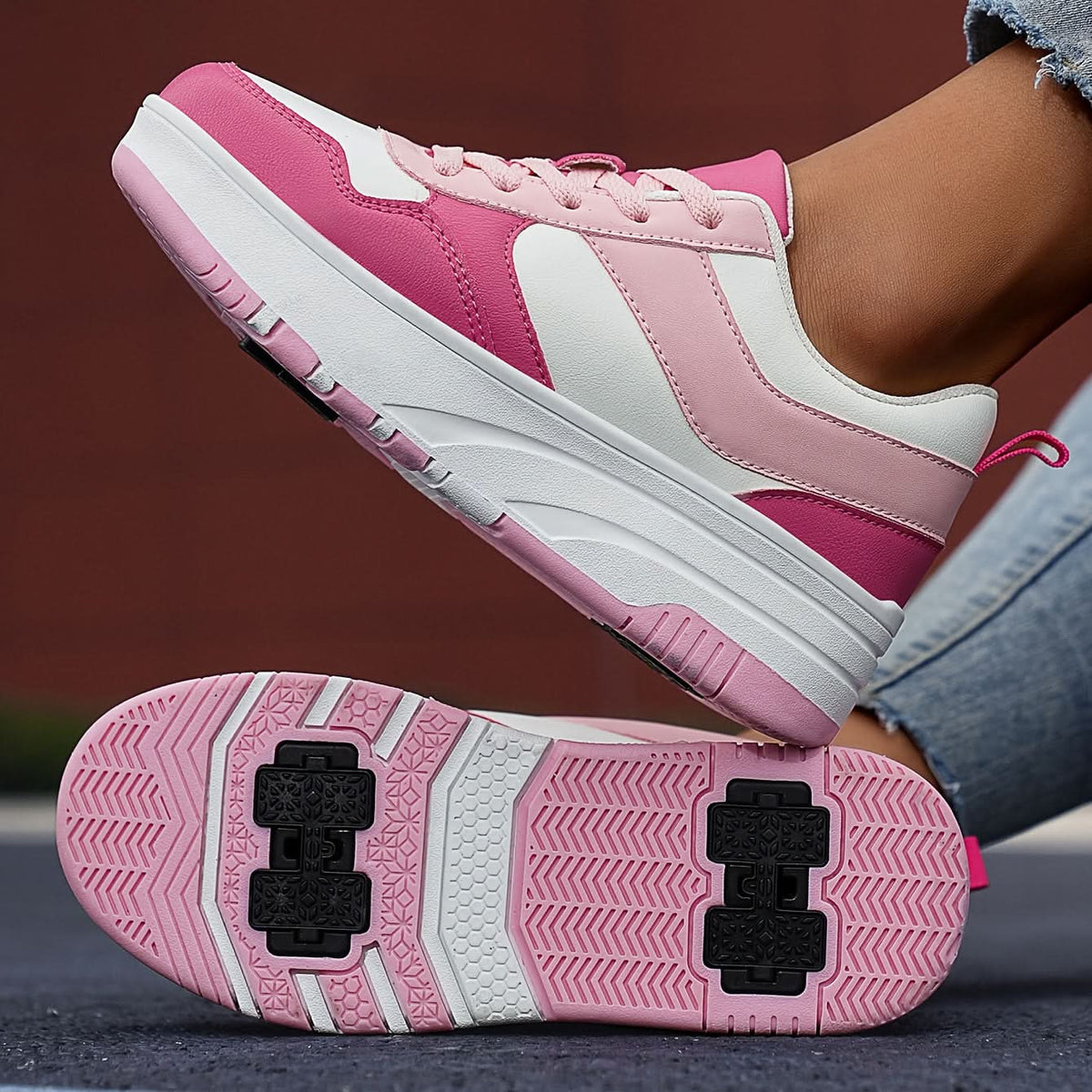 Versatile Patchwork Sneakers for Outdoor Adventures
