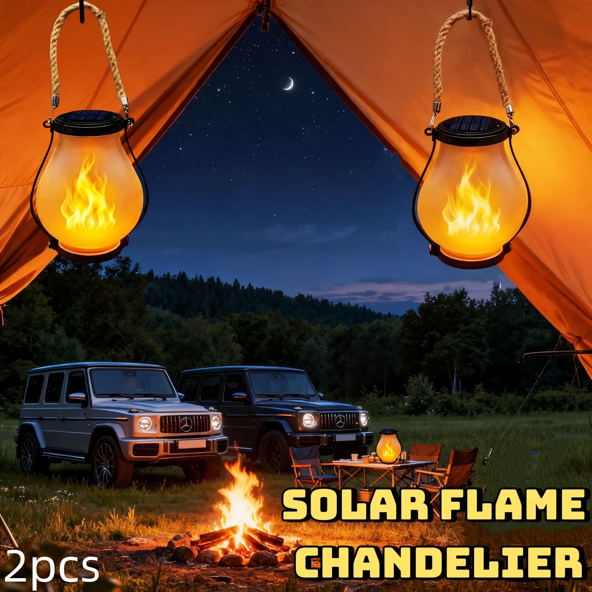 Luminara Glow – Solar-Powered Flickering Lantern Set