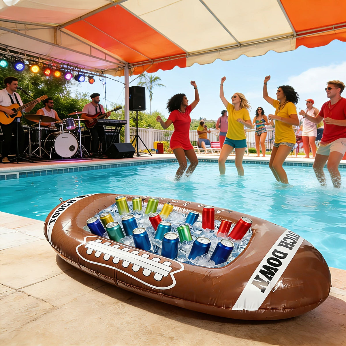 Kickoff Celebration – Inflatable Football Decor for Outdoor Fun
