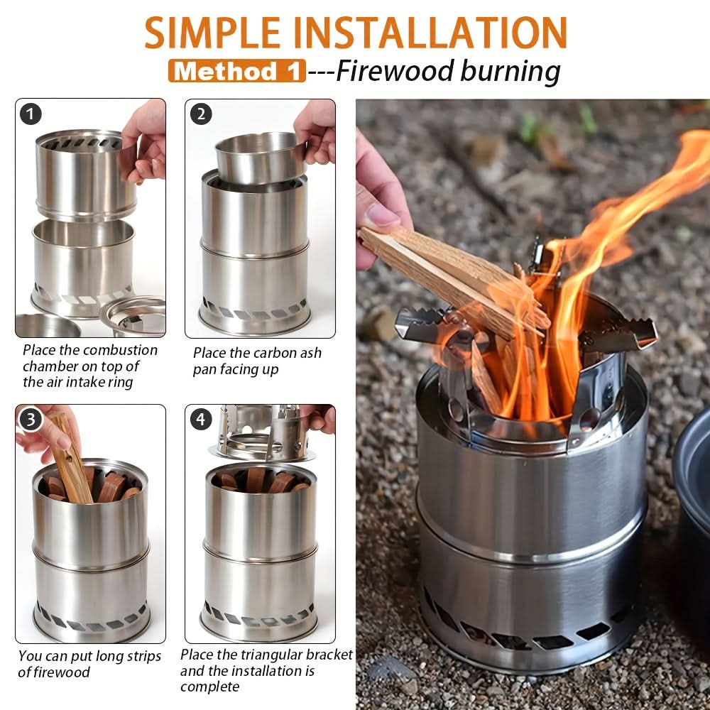 TrailBlaze Portable Wood-Fueled Cooking Stove