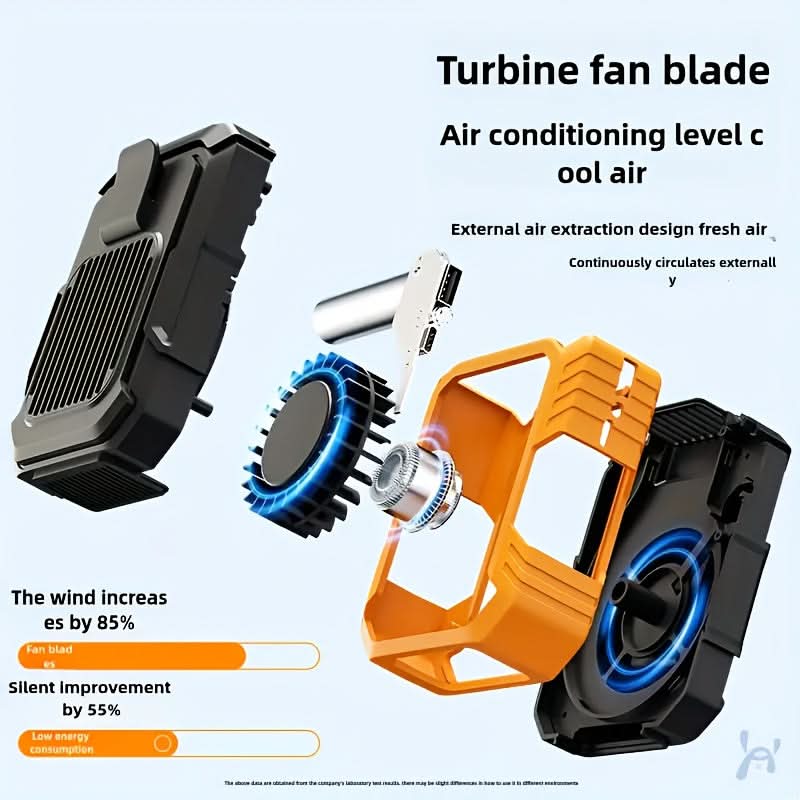 BreezeBuddy – Hands-Free Waist Fan for Ultimate Outdoor Relief