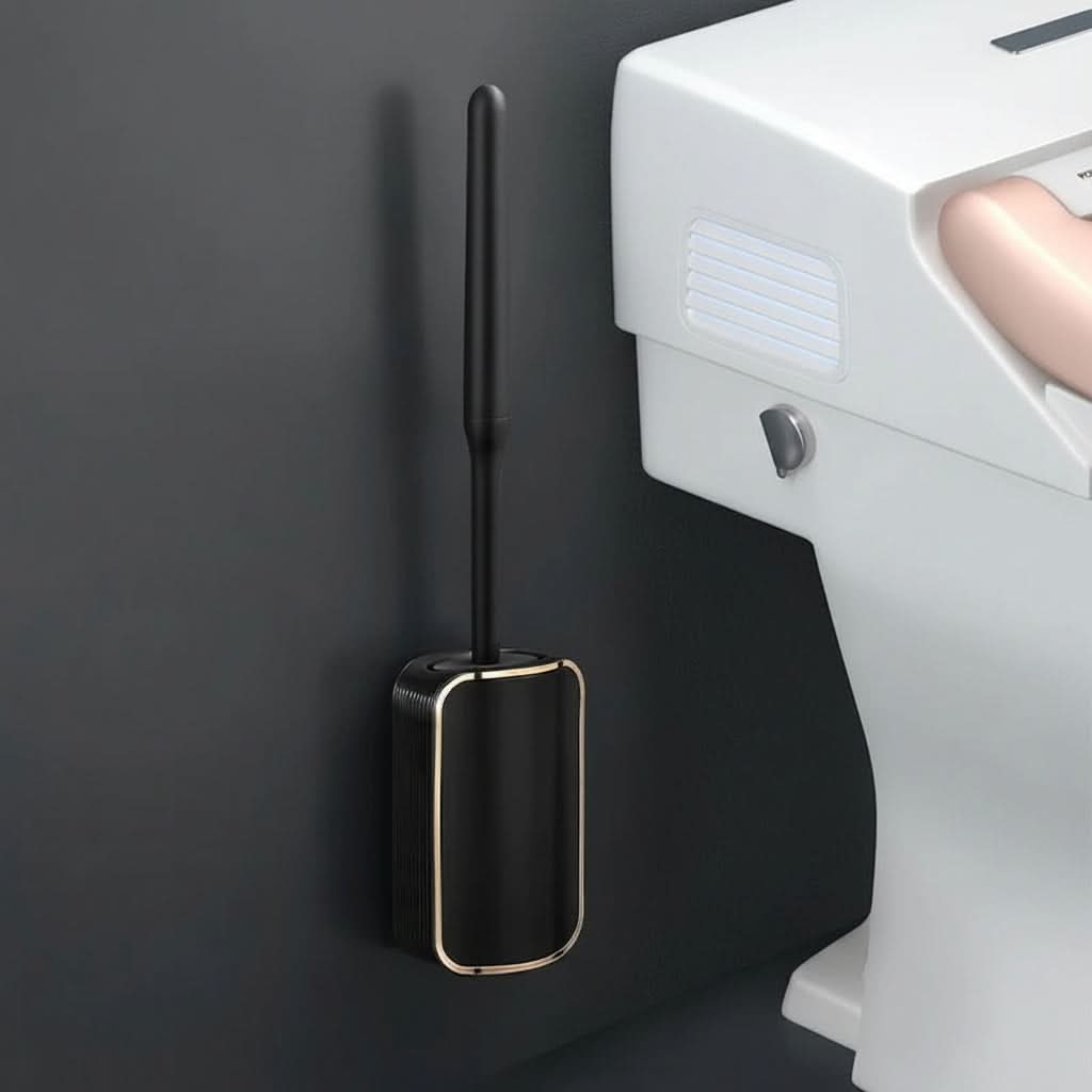 SleekDry – Wall-Mounted Toilet Brush & Holder Set
