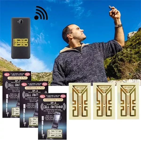 Smart Signal Booster Stickers for Enhanced Connectivity