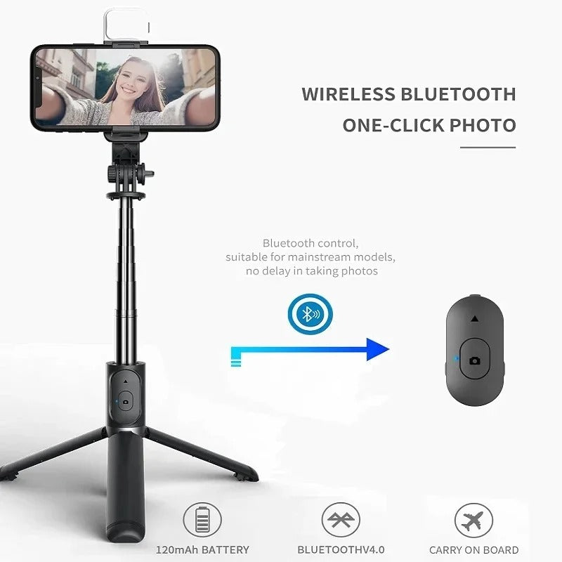 Extendable Selfie Stick with Tripod Stand