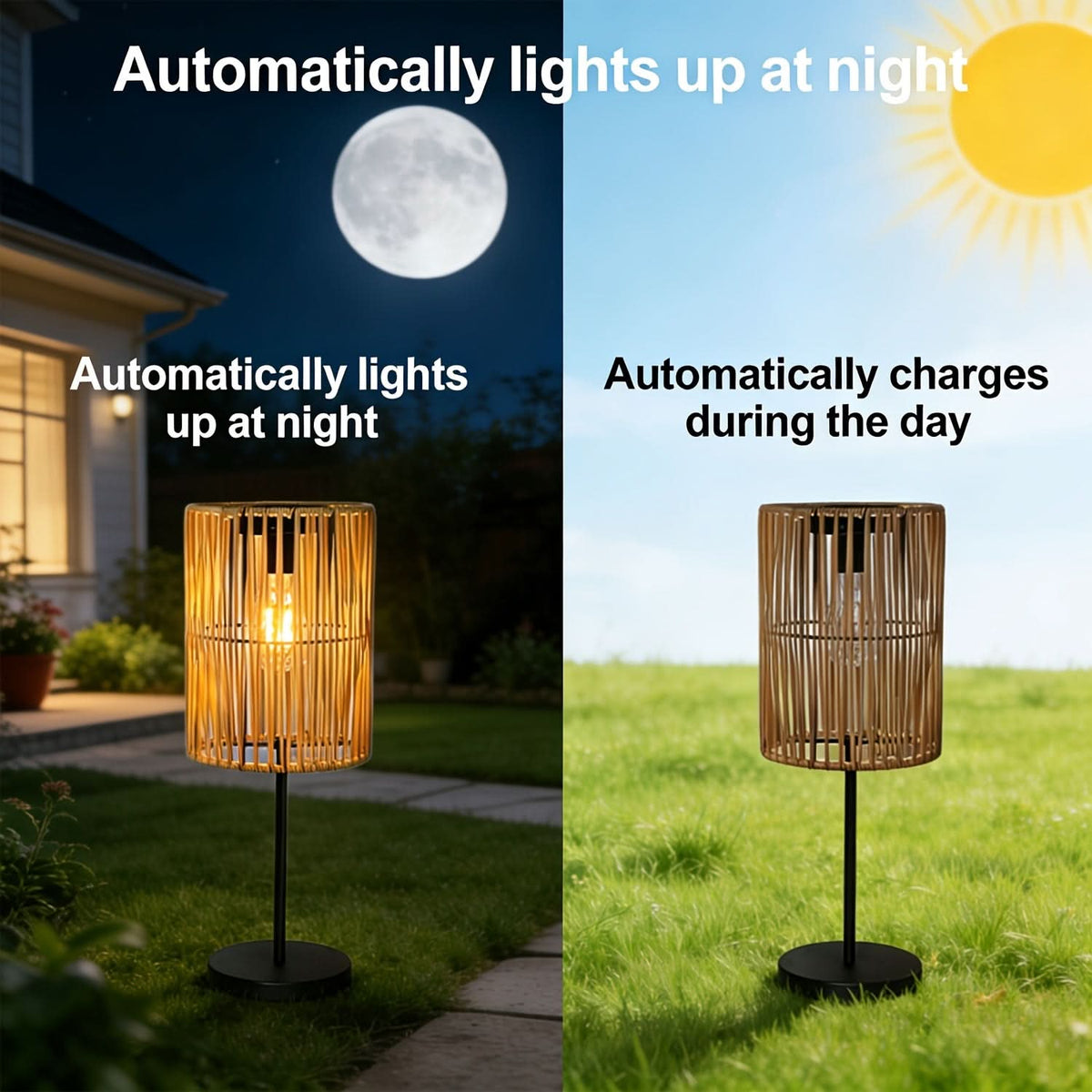 LumiGlow – Elegant Solar Lantern for Outdoor Spaces