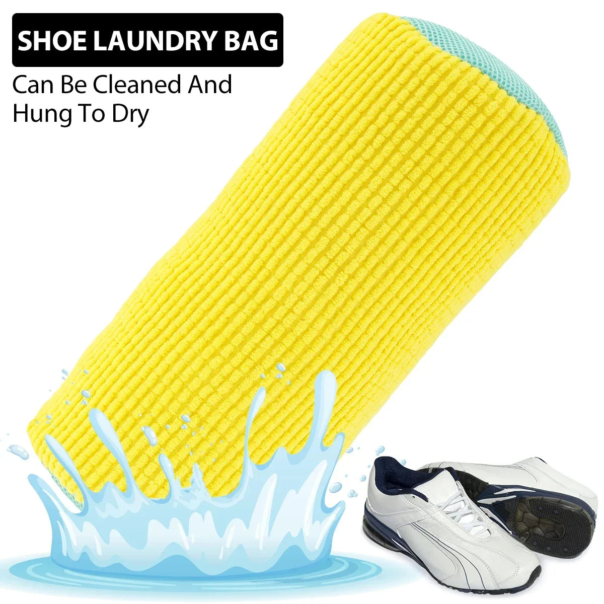 2-Pack Protective Shoe Wash Bags for Laundry Care